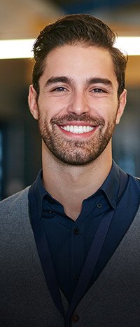 Young man with healthy smile